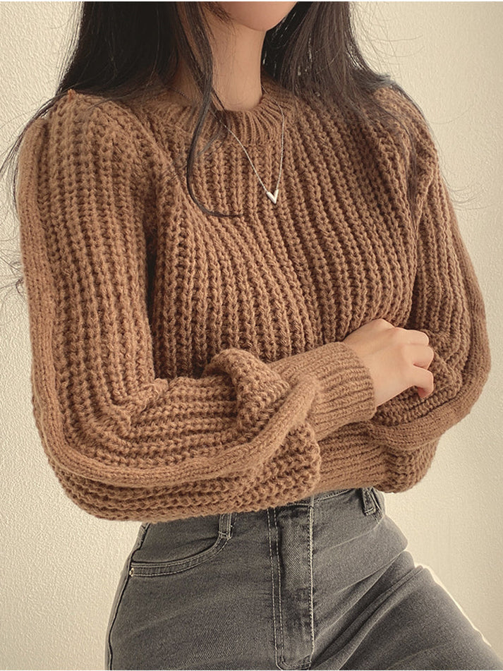 Bela sweater | modern chunky knit sweater for women