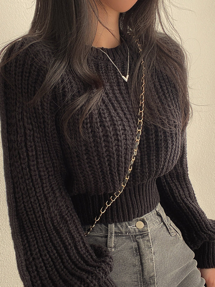 Bela sweater | modern chunky knit sweater for women