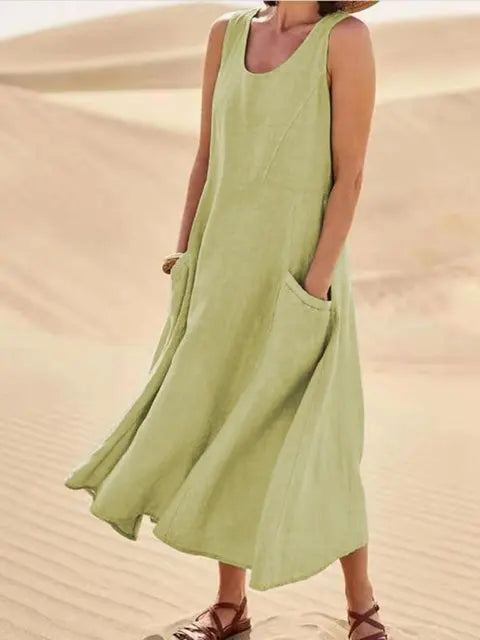 Grace – long linen dress for women