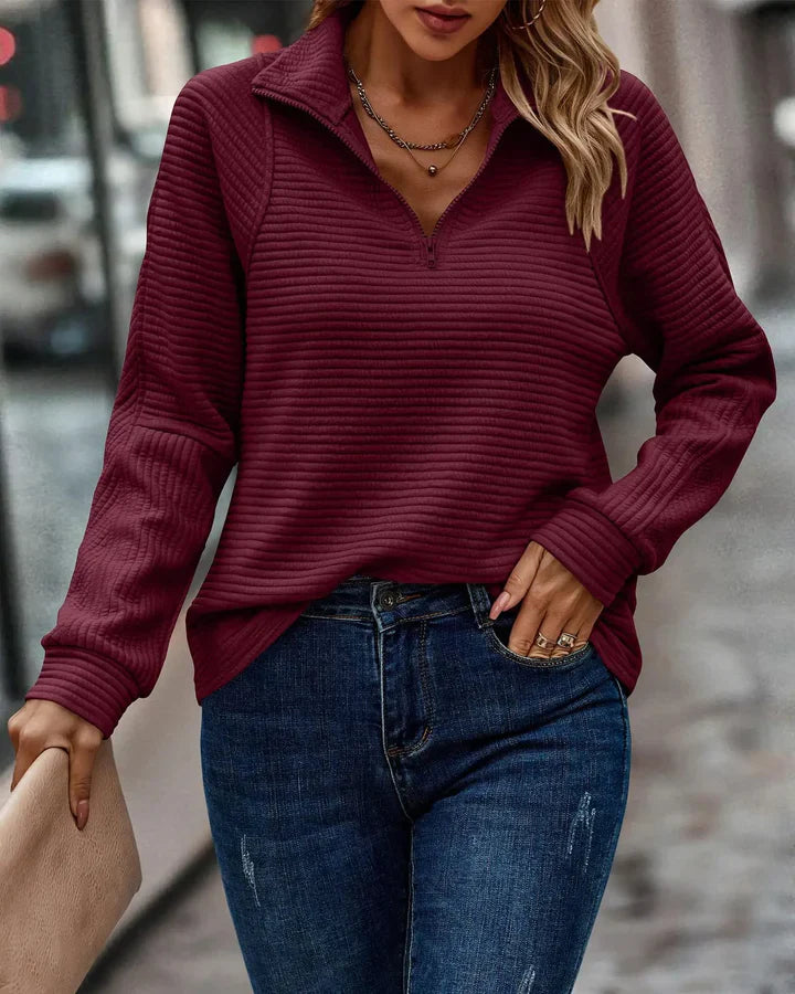 Elise | elegant sweater with v-neck