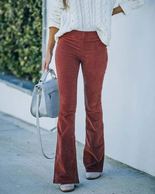 Wilma | elegant slim flared trousers for women