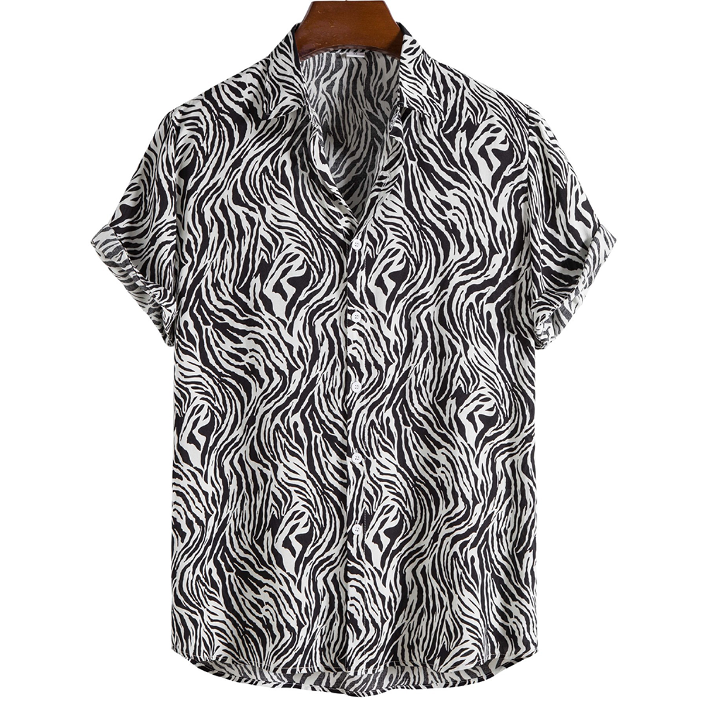 Zeus - polo shirt with tiger print