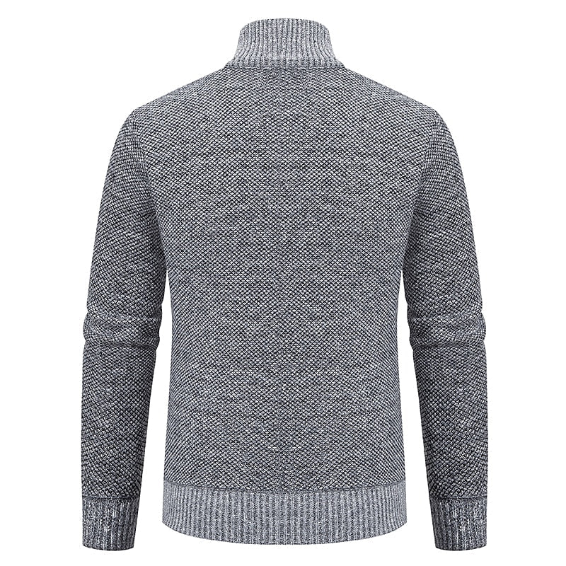 RALPH POLO - Stylish zipper knit sweater for men (Italian design)