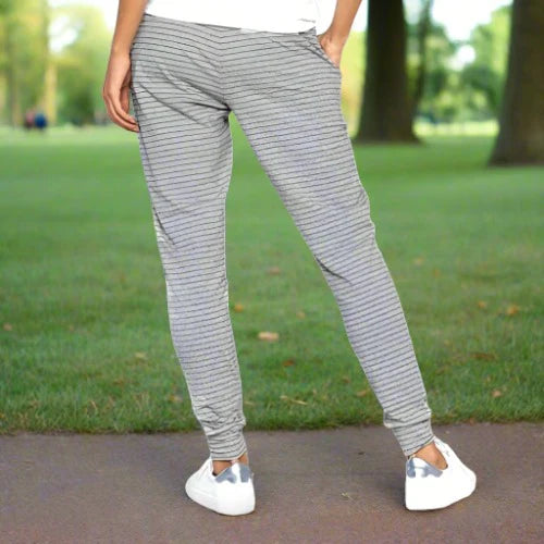 Julia - fashionable striped cotton trousers