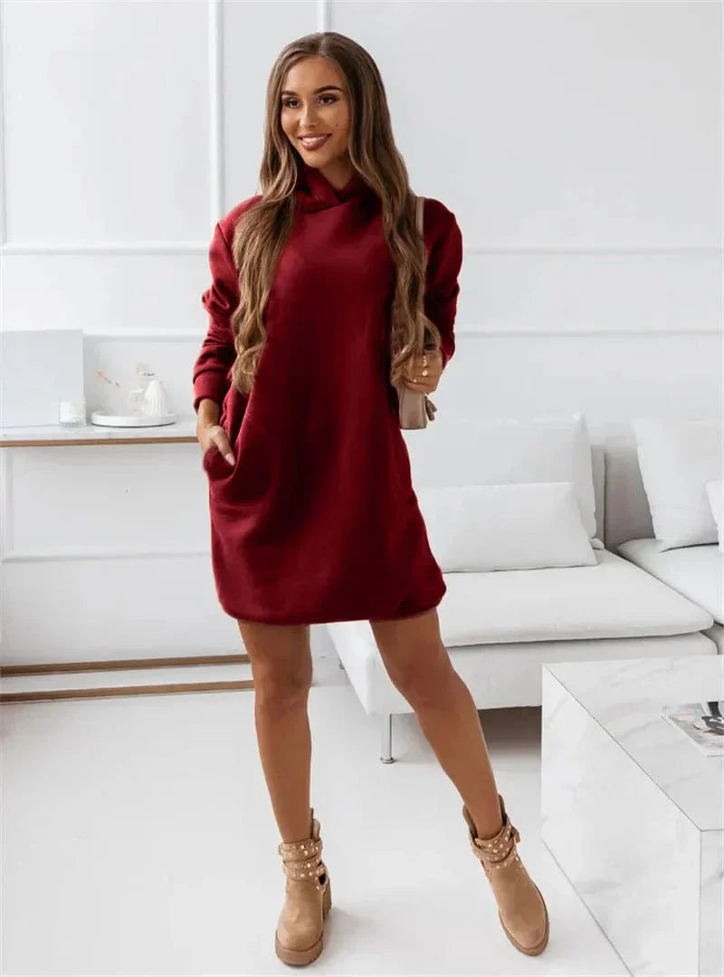 Bristol dress with hood