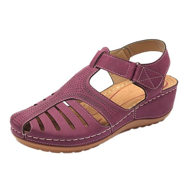 Ortho fit - breathable orthopedic sandals with low heel and correction function