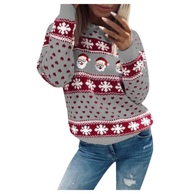 OLIVIAN - very warm and soft knitted Christmas sweater