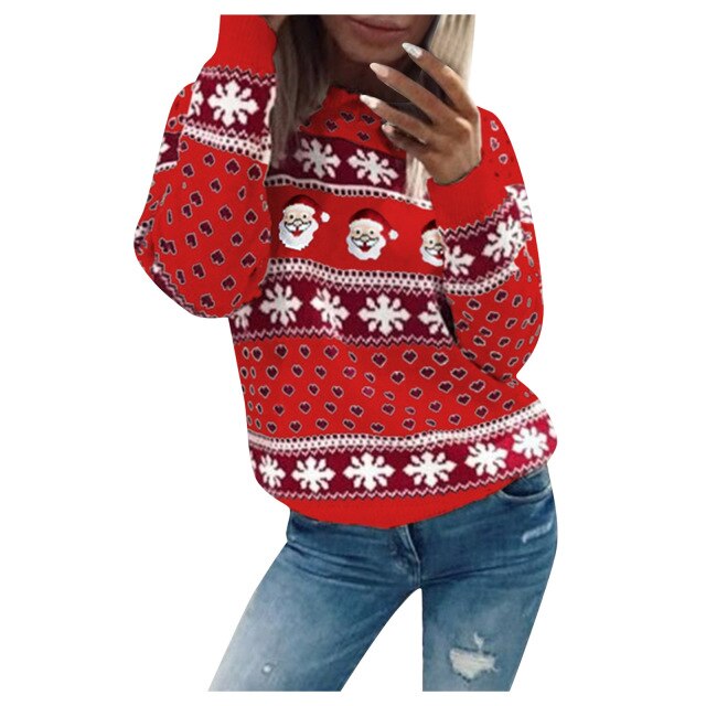 OLIVIAN - very warm and soft knitted Christmas sweater