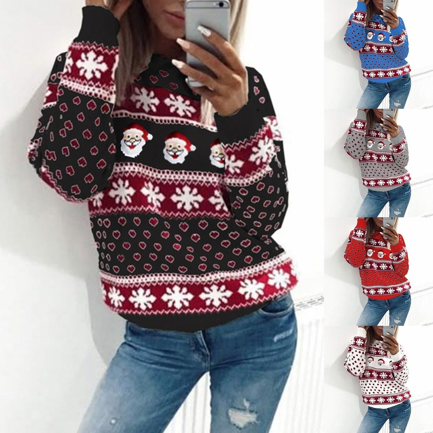 OLIVIAN - very warm and soft knitted Christmas sweater