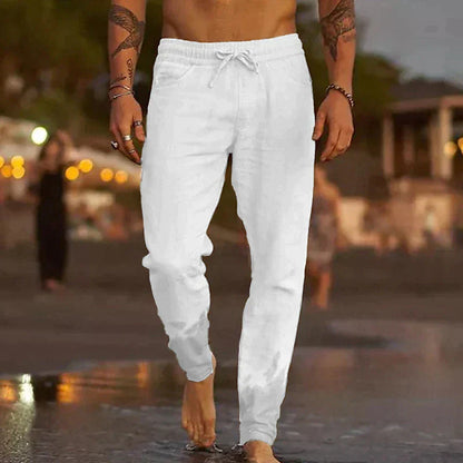 Leisure trousers made of linen for men - jaxx