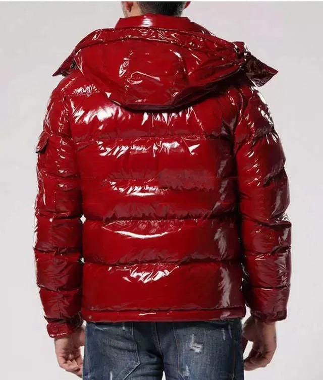 Matthew - shiny puffer jacket for men