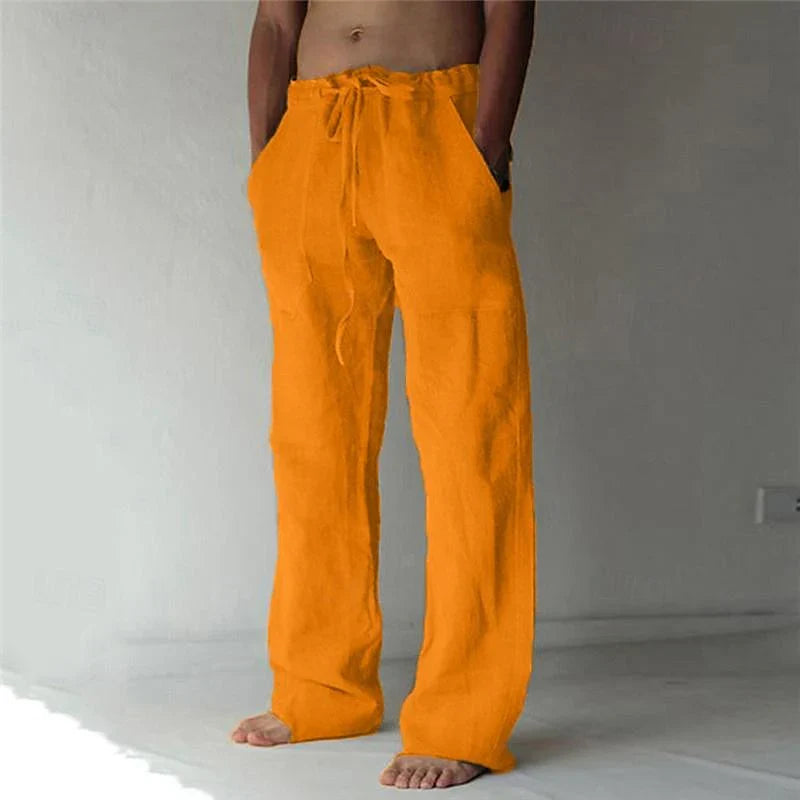 Arthur - men's baggy linen trousers