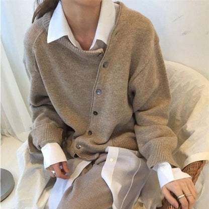 Kerry luxury button-up cashmere cardigan