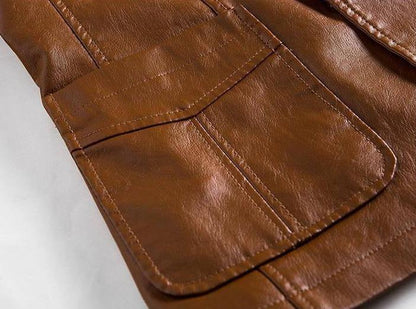 Men's leather blazer jacket - style and comfort combined