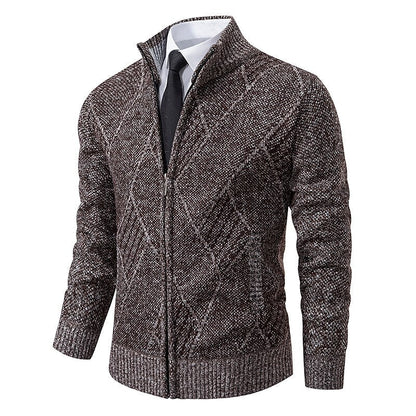 RALPH POLO - Stylish zipper knit sweater for men (Italian design)