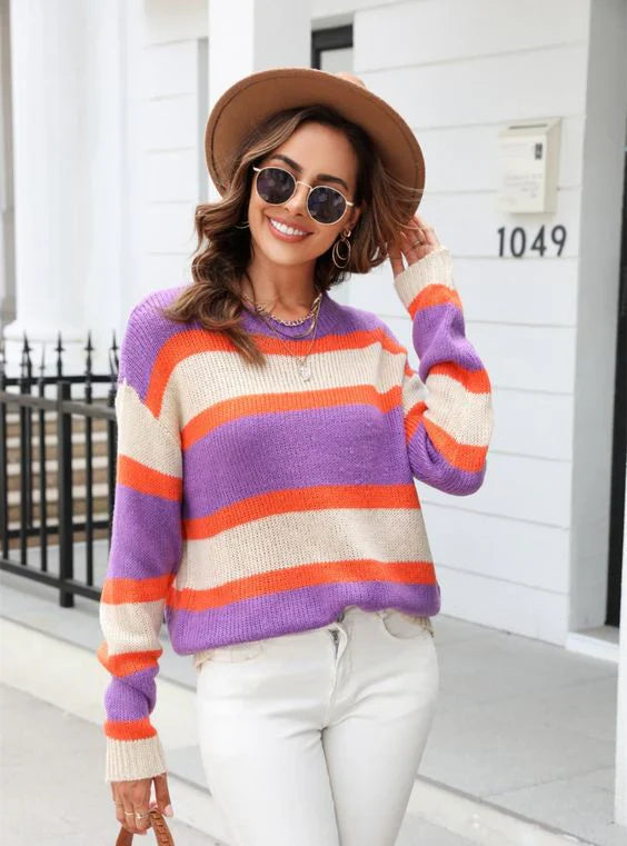 Viventia - striped multicolored sweater