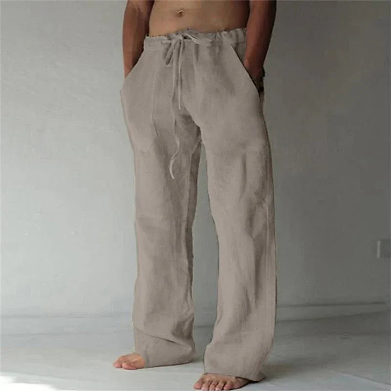 Arthur - men's baggy linen trousers