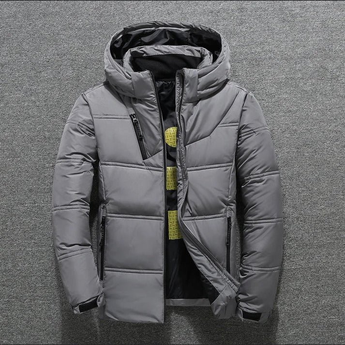 Warm waterproof winter jacket with hood for men | ideal for winter
