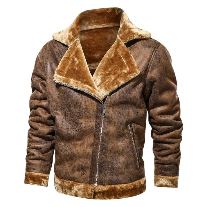 Casual bomber style leather jacket for men | perfect for casual days