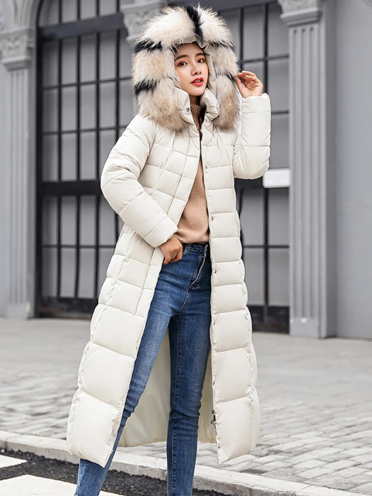 Luella – longer warm winter coat with belt for women