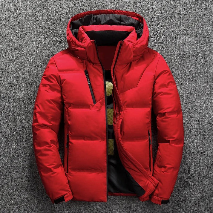 Warm waterproof winter jacket with hood for men | ideal for winter