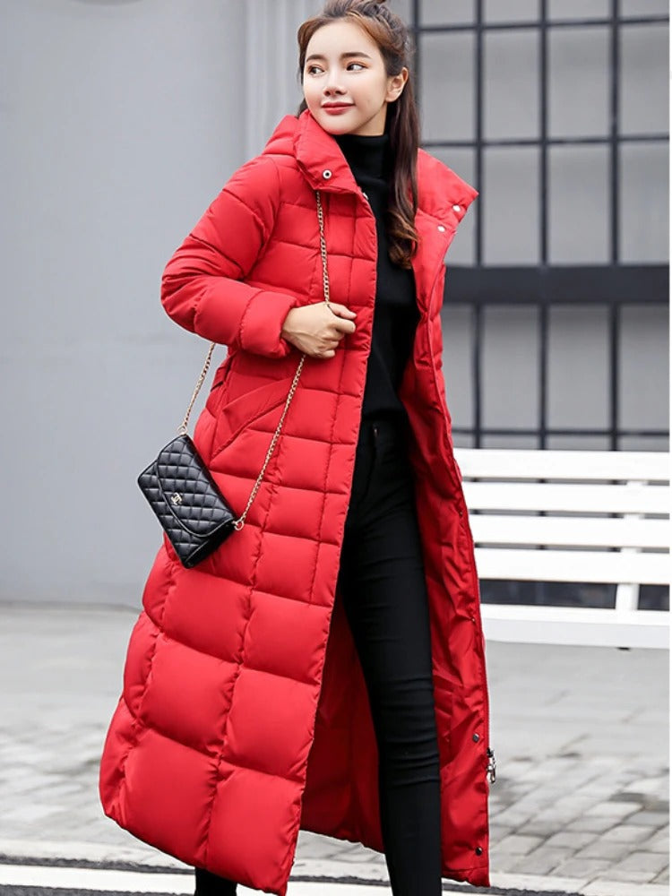 Luella – longer warm winter coat with belt for women