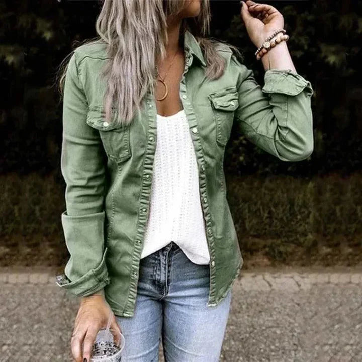 Sophia | hip denim jacket (trend 2024)