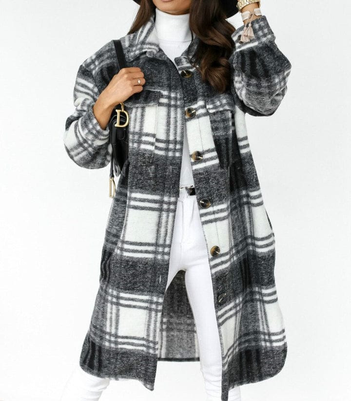 Kelsy - checked jacket for women