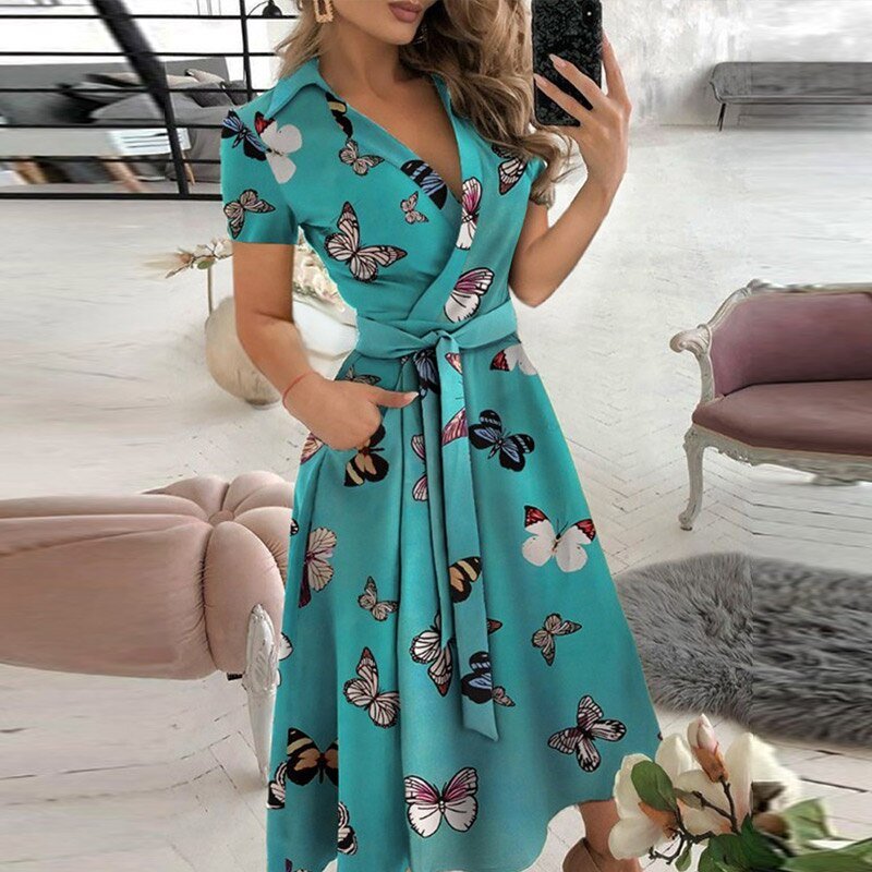 A-line tie dress