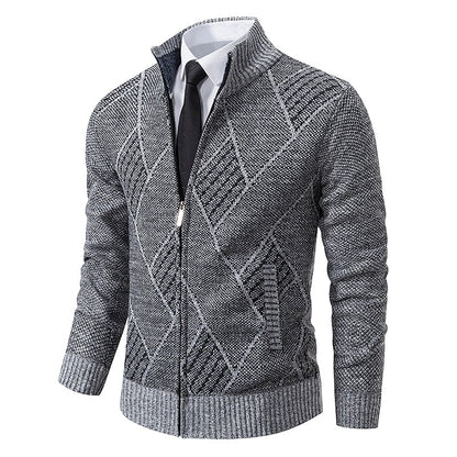 RALPH POLO - Stylish zipper knit sweater for men (Italian design)