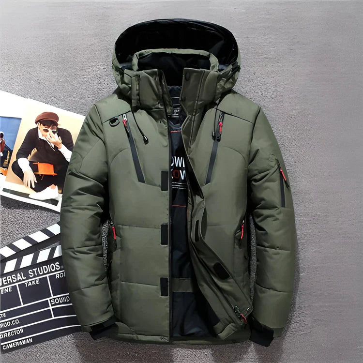 Mayo - modern winter jacket with a hood