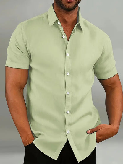 Brian - casual short sleeve button down