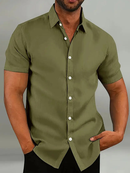 Brian - casual short sleeve button down